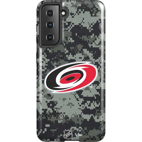 NHL Carolina Hurricanes Camo Galaxy S21 5G Pro Case