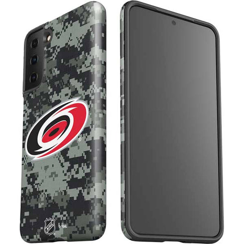 NHL Carolina Hurricanes Camo Galaxy S21 FE Pro Case