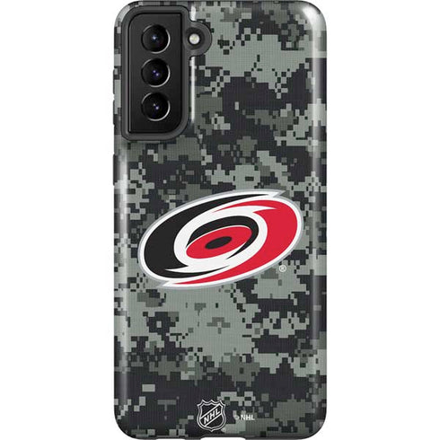 NHL Carolina Hurricanes Camo Galaxy S21 Plus 5G Pro Case