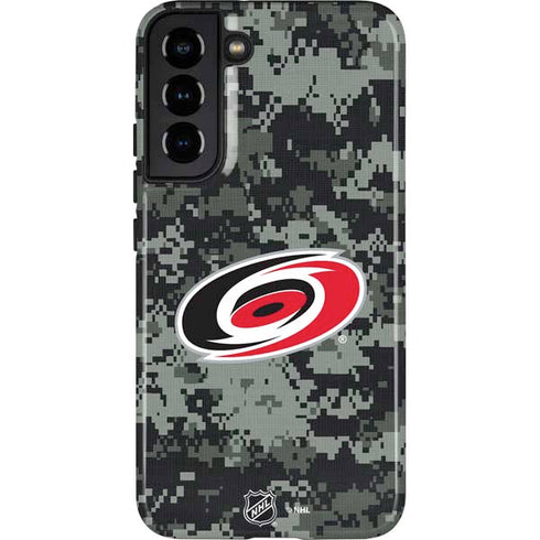 NHL Carolina Hurricanes Camo Galaxy S22 Plus Pro Case