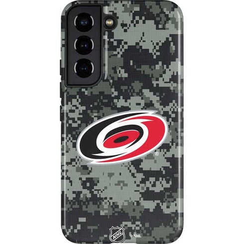 NHL Carolina Hurricanes Camo Galaxy S22 Pro Case