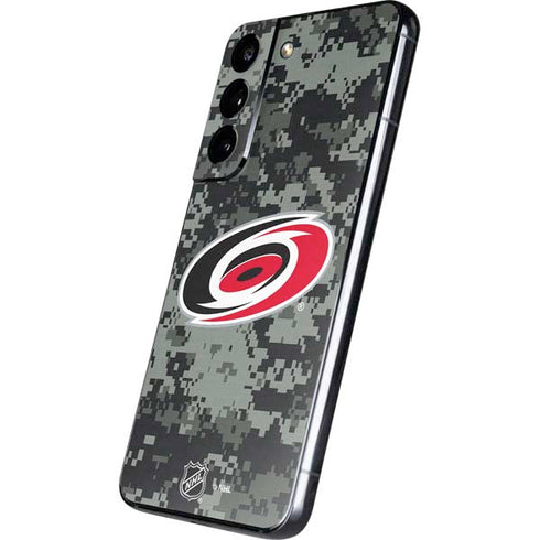 NHL Carolina Hurricanes Camo Galaxy S22 Skin