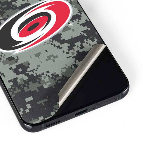 NHL Carolina Hurricanes Camo Galaxy S22 Skin