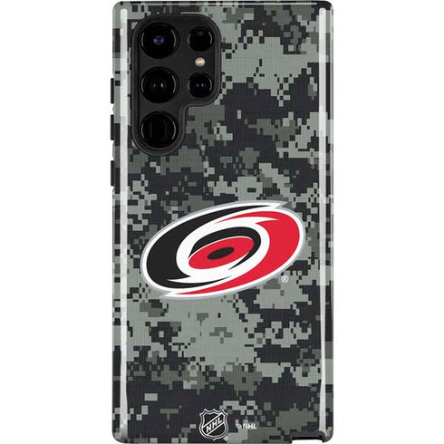 NHL Carolina Hurricanes Camo Galaxy S22 Ultra Pro Case