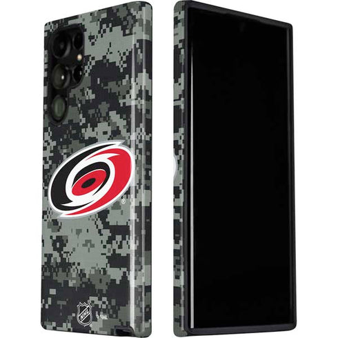 NHL Carolina Hurricanes Camo Galaxy S22 Ultra Pro Case