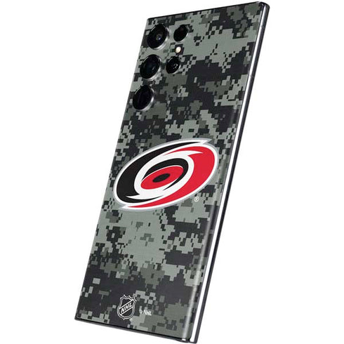 NHL Carolina Hurricanes Camo Galaxy S22 Ultra Skin