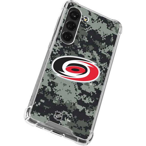 NHL Carolina Hurricanes Camo Galaxy S23 Clear Case