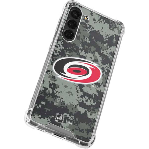 NHL Carolina Hurricanes Camo Galaxy S23 Plus Clear Case