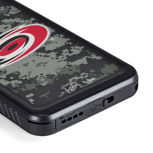 NHL Carolina Hurricanes Camo Galaxy S23 Plus Waterproof Case
