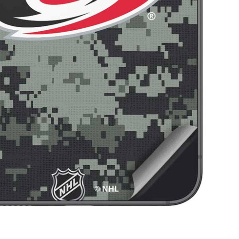 NHL Carolina Hurricanes Camo Galaxy S23 Skin