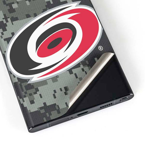 NHL Carolina Hurricanes Camo Galaxy S23 Ultra Skin