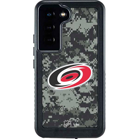 NHL Carolina Hurricanes Camo Galaxy S23 Waterproof Case