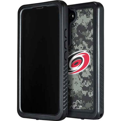 NHL Carolina Hurricanes Camo Galaxy S23 Waterproof Case