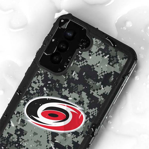 NHL Carolina Hurricanes Camo Galaxy S23 Waterproof Case