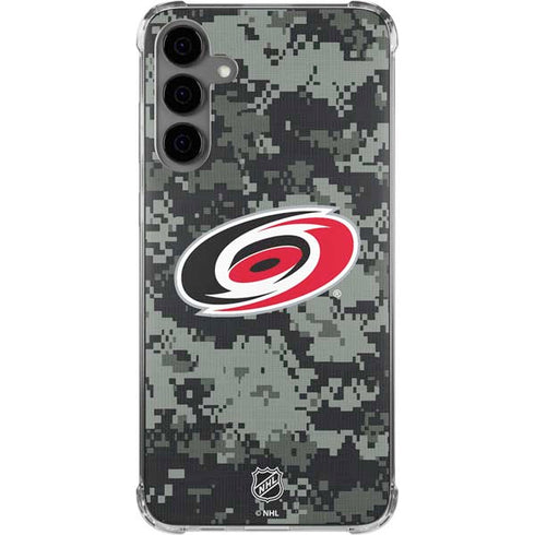 NHL Carolina Hurricanes Camo Galaxy S24 Plus Clear Case