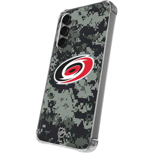 NHL Carolina Hurricanes Camo Galaxy S24 Plus Clear Case