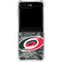 NHL Carolina Hurricanes Camo Galaxy Z Flip5 5G Clear Case