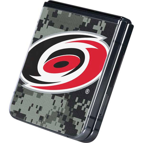 NHL Carolina Hurricanes Camo Galaxy Z Flip5 5G Skin
