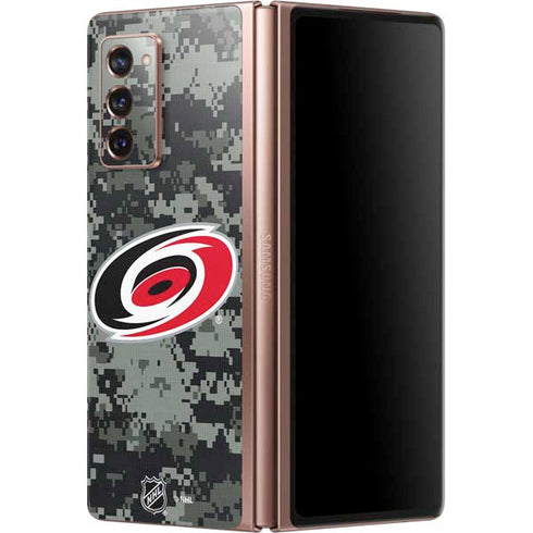 NHL Carolina Hurricanes Camo Galaxy Z Fold2 5G Skin
