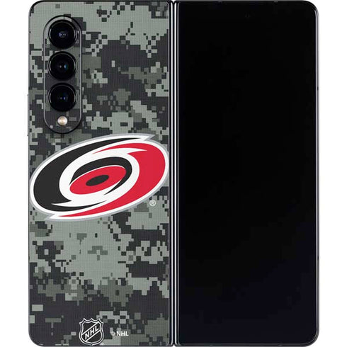 NHL Carolina Hurricanes Camo Galaxy Z Fold4 5G Skin