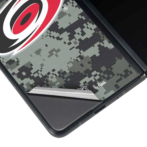 NHL Carolina Hurricanes Camo Galaxy Z Fold4 5G Skin