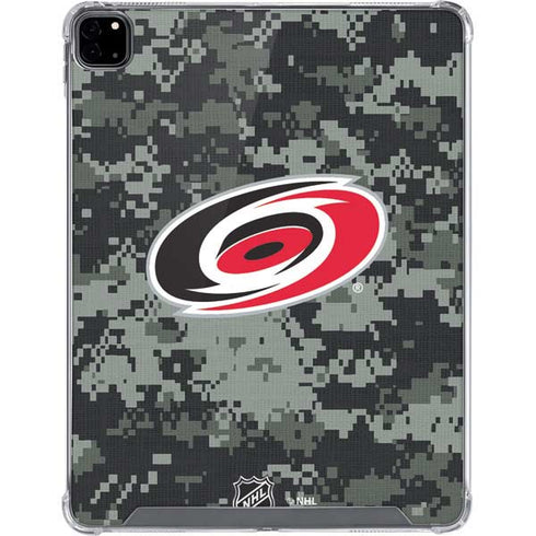 NHL Carolina Hurricanes Camo iPad Pro 12.9in (2020) Clear Case