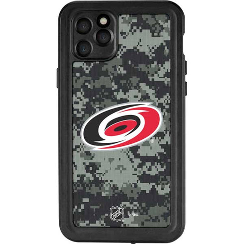 NHL Carolina Hurricanes Camo iPhone 11 Pro Max Waterproof Case