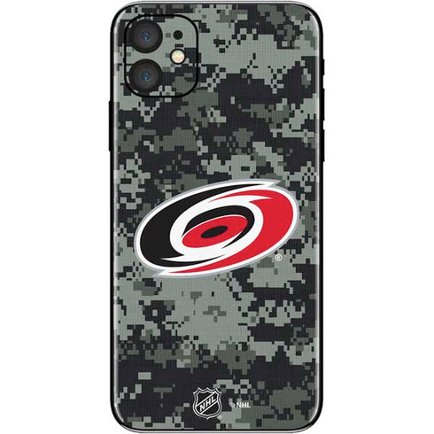 NHL Carolina Hurricanes Camo iPhone 11 Skin