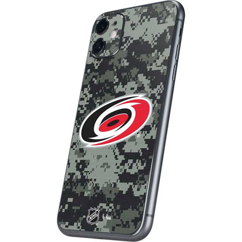 NHL Carolina Hurricanes Camo iPhone 11 Skin