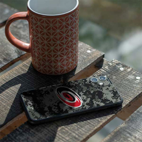 NHL Carolina Hurricanes Camo iPhone 11 Skin