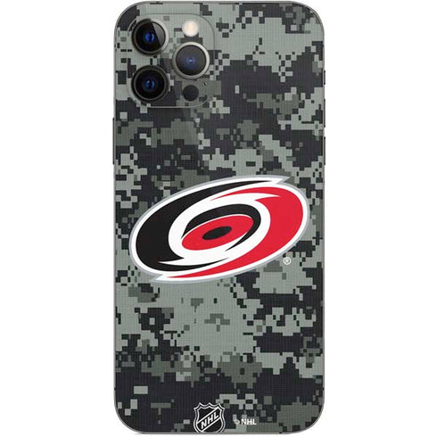 NHL Carolina Hurricanes Camo iPhone 12 Pro Skin