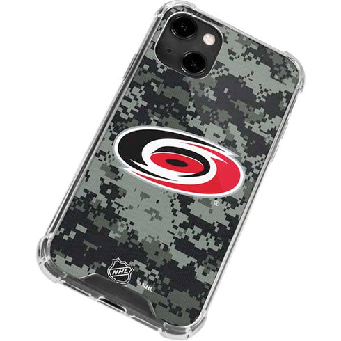 NHL Carolina Hurricanes Camo iPhone 13 Clear Case