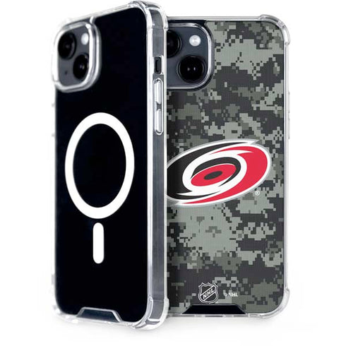 NHL Carolina Hurricanes Camo iPhone 13 MagSafe Case