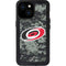 NHL Carolina Hurricanes Camo iPhone 13 Mini Waterproof Case