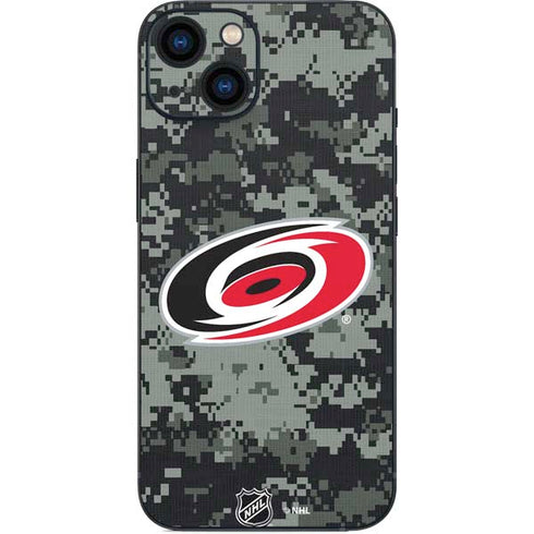 NHL Carolina Hurricanes Camo iPhone 13 Skin