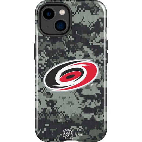 NHL Carolina Hurricanes Camo iPhone 15 Plus Impact Case