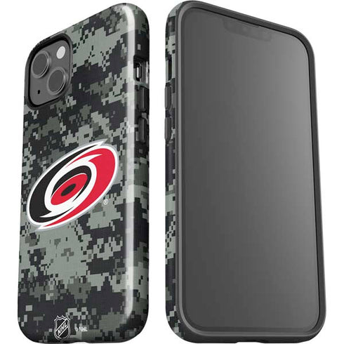 NHL Carolina Hurricanes Camo iPhone 15 Plus Impact Case