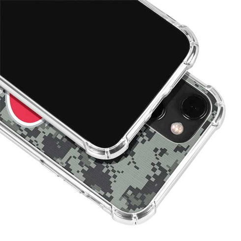 NHL Carolina Hurricanes Camo iPhone 14 Plus Clear Case