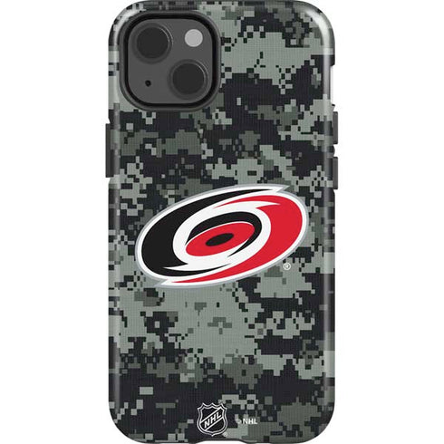 NHL Carolina Hurricanes Camo iPhone 15 Impact Case