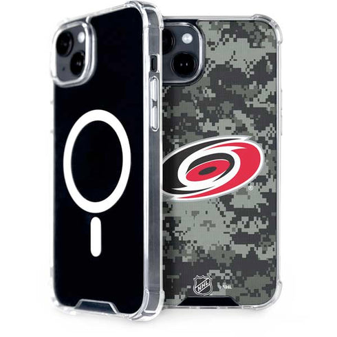 NHL Carolina Hurricanes Camo iPhone 14 Plus MagSafe Case