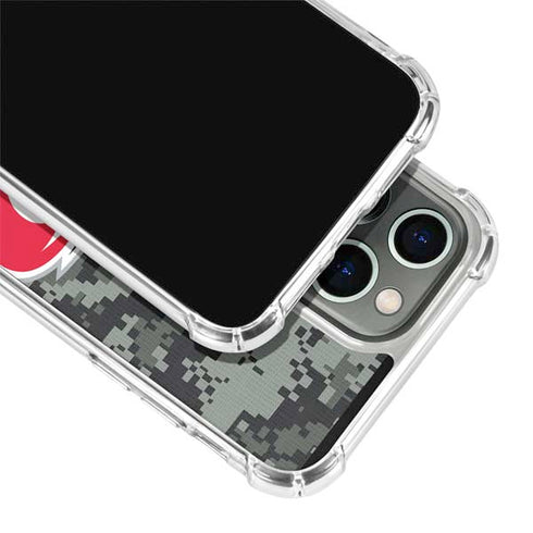 NHL Carolina Hurricanes Camo iPhone 15 Pro Clear Case