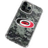 NHL Carolina Hurricanes Camo iPhone 15 Pro Clear Case