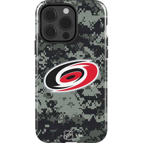 NHL Carolina Hurricanes Camo iPhone 15 Pro Impact Case