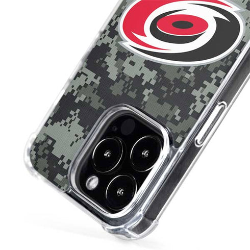 NHL Carolina Hurricanes Camo iPhone 15 Pro MagSafe Case