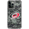 NHL Carolina Hurricanes Camo iPhone 14 Pro Max Clear Case