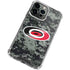 NHL Carolina Hurricanes Camo iPhone 15 Pro Max Clear Case