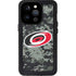 NHL Carolina Hurricanes Camo iPhone 14 Pro Waterproof Case