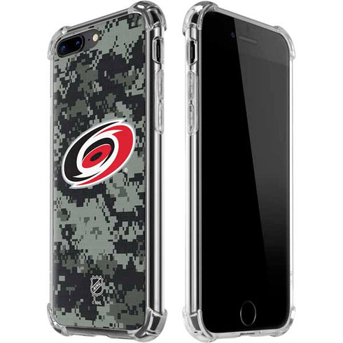 NHL Carolina Hurricanes Camo iPhone 7/8 Plus Clear Case