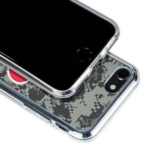 NHL Carolina Hurricanes Camo iPhone SE (2nd & 3rd Gen) Clear Case
