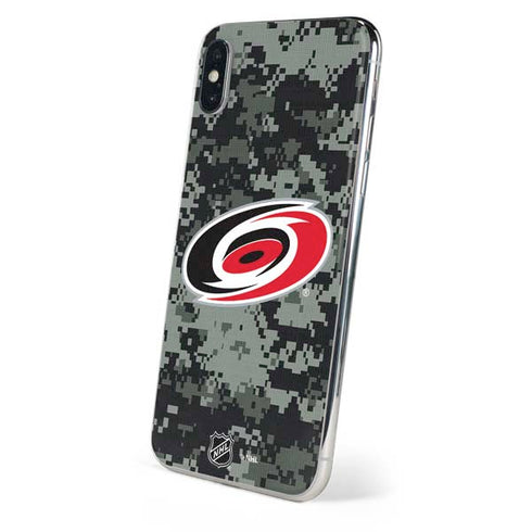 NHL Carolina Hurricanes Camo iPhone X Skin